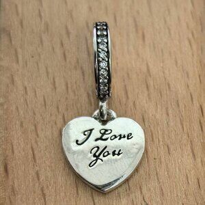 Pandora l Love You Forever Exclusive Hear Charm, S925 Silver Bracelets